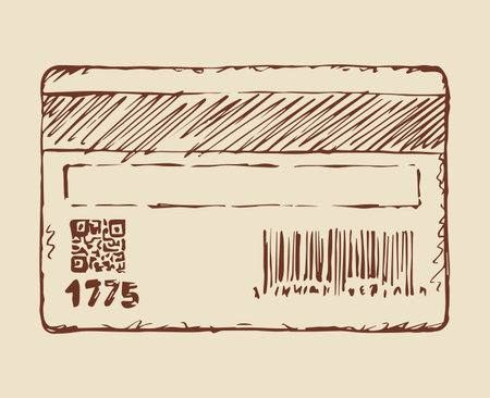Blank personal data paid value sell e-ticket wallet icon set isolated on white backdrop. Freehand outline ink hand draw picture sign sketch in art doodle style pen on paper. Closeup and space for textのイラスト素材