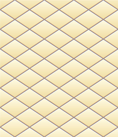 Vector pattern of diamonds light beige tileのイラスト素材