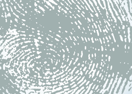 Closeup simple swirl dirty theft secret printout fingermark imitation. Outline dark paint drawn logo pictogram design. Close up detail view light paper text space retro contour art cutout sketch styleのイラスト素材