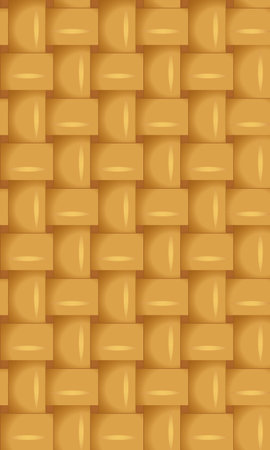 Tileable 3d creative recurring tracery light beige trendy webbed in retro organic rough rustic style splice eco rug craft wreath template tan fond design. Closeup macro detail view with space for textのイラスト素材