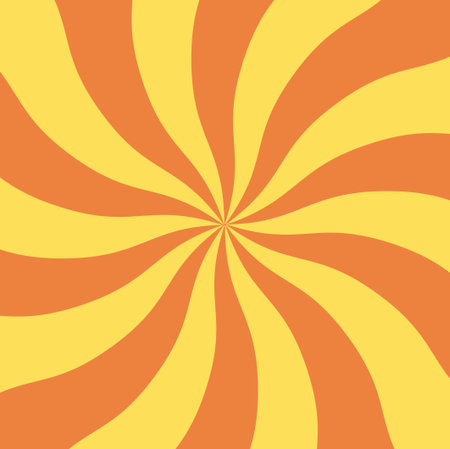 Artistic bright red color trendy sky midpoint shape crazy boom burn carnival groovy line form tracery template. Fantasy glare fiery energy sign swirly retro style design. Wide view with space for textのイラスト素材