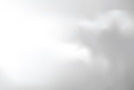 Spring closeup cool clear nebulosity day scene. Dark silver color hand draw winter fume steam wind gale skyscape vapor artwork cartoon style. Pale gray summer windy blur soft artist text space panorameのイラスト素材