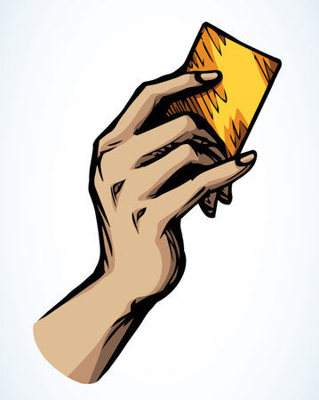 Close up male personal data atm sell e ticket pass finger present id code isolated on white text space.のイラスト素材