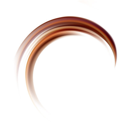 Soft wonderful mixed dark beige curvy eddy ripple luxury fond. Beautiful yummy volute fluid melt sweet choco cremy surface with space for text on glowing milky white stripe in middle of funnelのイラスト素材