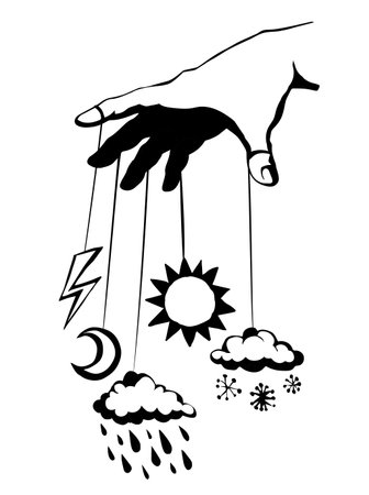 Abstract eco sky area hot bolt element toy white text space. Color drawn hang guide master dictator arm cold drop flake storm frost icon sign. Art cartoon vector male director boss game move workのイラスト素材