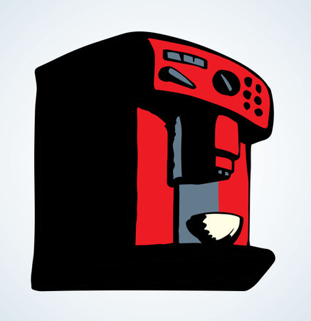 Fast morning hot drop stand on white backdrop. Freehand outline black ink hand drawn tasty flavor whip fresh meal  pictogram sketchy in art modern doodle cartoon style pen on paper space for textのイラスト素材