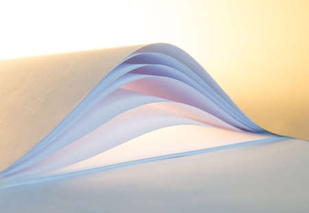 Creative artist blue blur canva cloth note pad draw stack curl loop hole form fold group edg element...