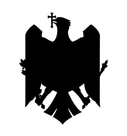 Closeup pride politic heraldic glory country land day city union state war unity shape view text space. Hand drawn print line color web art heraldry holiday sport unit peace seal shield set backdropのイラスト素材