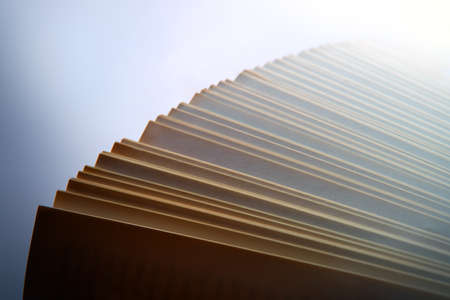 Soft rough rustic grunge beige gray blur shadow stripe wave shape bible post note pad draw writer copyspace. Close up top view scroll school science write art card frame table text space design decorの写真素材