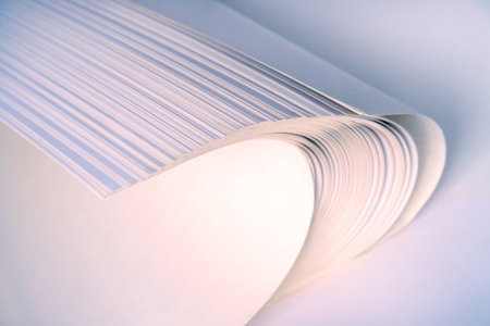Creative big circular pink blur canva stripe note pad draw element heap pile copyspace. Close up view retro school study literary write publish library read sign art card blank frame text space decorの写真素材