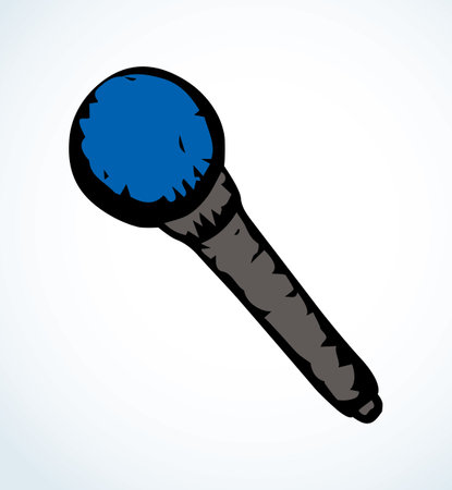 Closeup view loud artist mc amplify tool cord web ui concept white text space. Modern radio grunge band vocal melody stereo idea element set. Outline black hand drawn design retro art scribble styleのイラスト素材