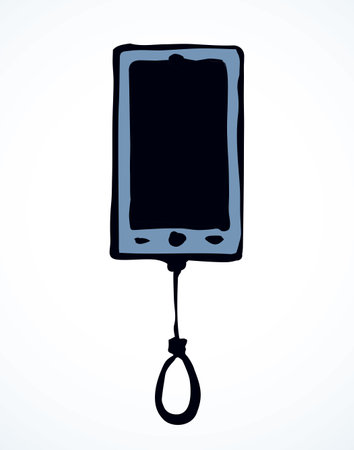 Flat ui pc pad pda sad mind mood teen human user life use work up device palmtop data www app white text space. Cartoon sketch art vector hand drawn risk tech fraud crime web net site info loop hangのイラスト素材