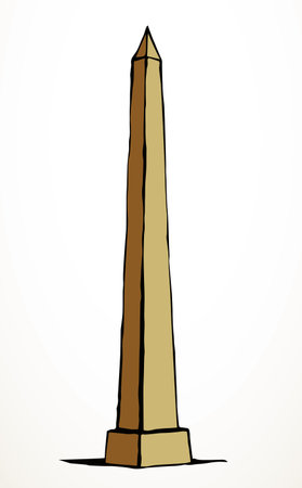 Giza Cairo city outdoor place travel \icon sign Africa king god Amun glory ruin white sky text view. Outline hand drawn past retro classic roman Rome tomb artwork cartoon black line sketch styleのイラスト素材