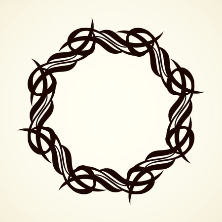 Old cute romantic book ribbon bow swirly tag swoosh element isolated on white paper card backdrop. Freehand black ink pen outline drawn curly corner sketchy in artistic rustic curlicue scrawl styleのイラスト素材