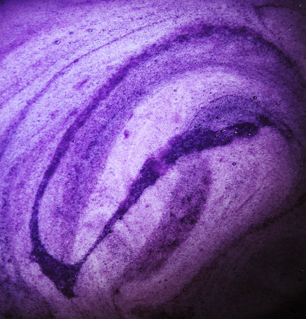 Close up macro bright light vinous wet thick healthy sweet air round circle spiral spot stain drink...
