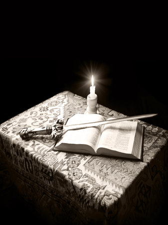 King age army read paper page learn believ bless pray hebrew law steel iron metal sharp dark black...