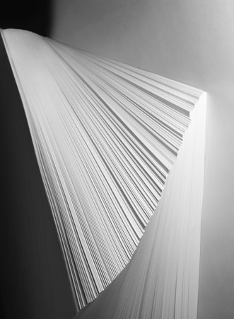 Soft light old beige build stripe canva curl wave note scroll study shadow draw element pattern. Close up macro view wavy spiral scroll art stone table platform text read space graphic design decorの写真素材