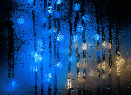 Closeup bright cold frost color glare dot merry xmas party greet card de focus art soft shape. Close up view vintage retro city street car happy eve magic lumin bulb flare flash snow text space designの写真素材