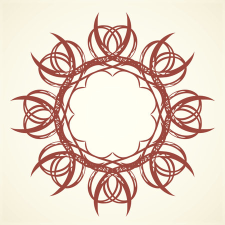 Old cute romantic book ribbon bow swirly tag swoosh element isolated on white paper card backdrop. Freehand black ink pen outline drawn curly corner sketchy in artistic rustic curlicue scrawl styleのイラスト素材