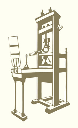 1 past age font scratch board gear gadget roll rotary full paint color pen line hand drawn office house interior journal model. White sign icon logo picture etch cartoon clip art style copy text shopのイラスト素材