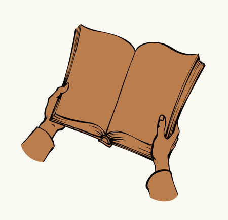 Kid boy child biblic faith believ note data preach concept logo sign icon art Black outline ink pen drawn male teen guy pray holy diary retro line print style muslim islam office white paper page textのイラスト素材