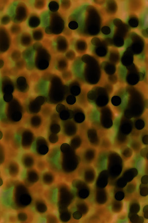 Dark black color blur covid19 sars risk foam bubble circle spot ball particle effect design. China...