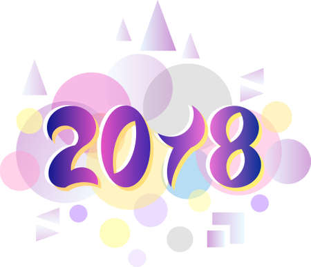 Element is a new year. Vector.のイラスト素材