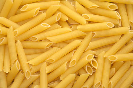 many very delicious Italian pasta penne rigate