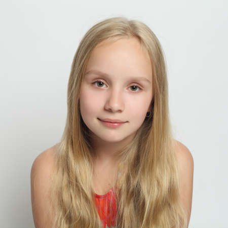 Young girl with blond hair