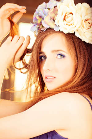Beauty Fashion Model Girl Studio Photoの写真素材