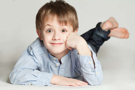 Cute child boyの写真素材