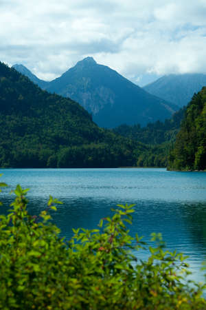 Alps Lake and mountains - beautiful landscapeの写真素材