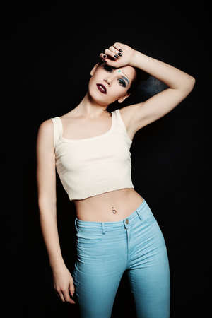 Young Model Woman Modern Dancerの写真素材