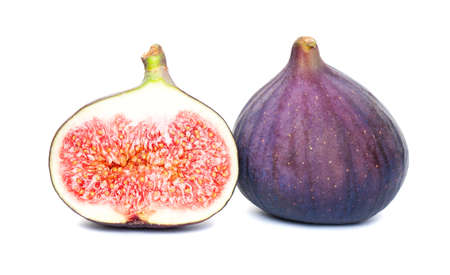Figs Fruit on White Backgroundの写真素材