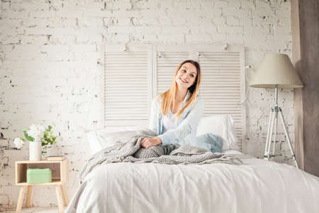 Young Perfect Woman at Homeの写真素材