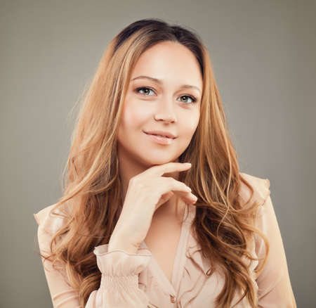 Beautiful Smiling Woman, Portraitの写真素材