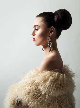 Vintage Female Portrait.の写真素材