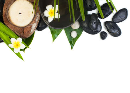 Top view of spa tropical objects for healthy therapyの写真素材