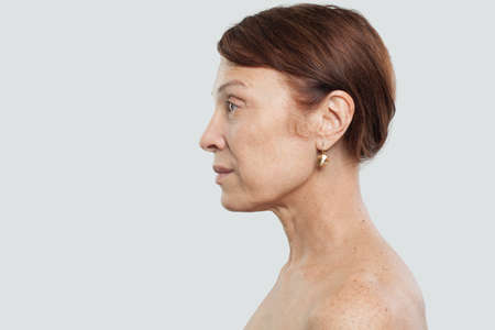 Portrait of mature woman.の写真素材