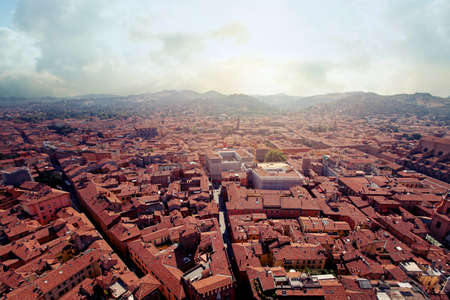 Beautiful cityscape skyline of Bologna Italy. Bologna landmarksの写真素材