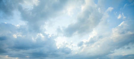 Blue sky clouds background. Beautiful landscape with clouds on sky