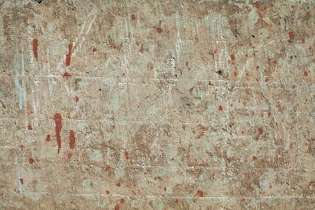 Old textures wall background with red paint stain. Perfect background with space.の写真素材