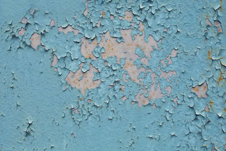 Old blue textures wallの写真素材