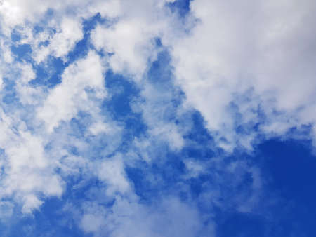 Blue sky with clouds.