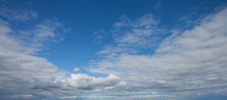 Sky and clouds background. Blue sky with white clouds landscape