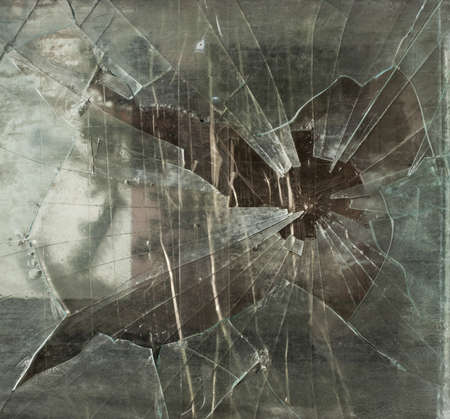 Cracked window glass background texture