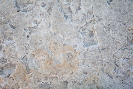 White stone surface, abstract rocky background, pattern with cracksの写真素材