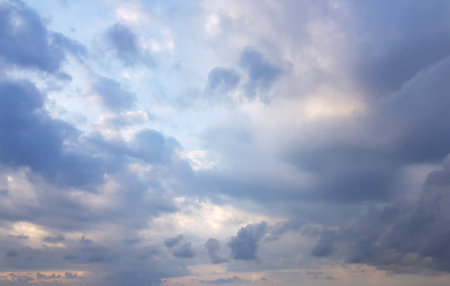 Beautiful sunset sky with cloud. Nature sky backgrounds.の写真素材