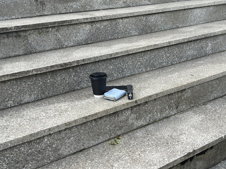 objects for walk on the stepsの写真素材