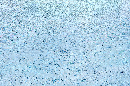 Broken glass close up background